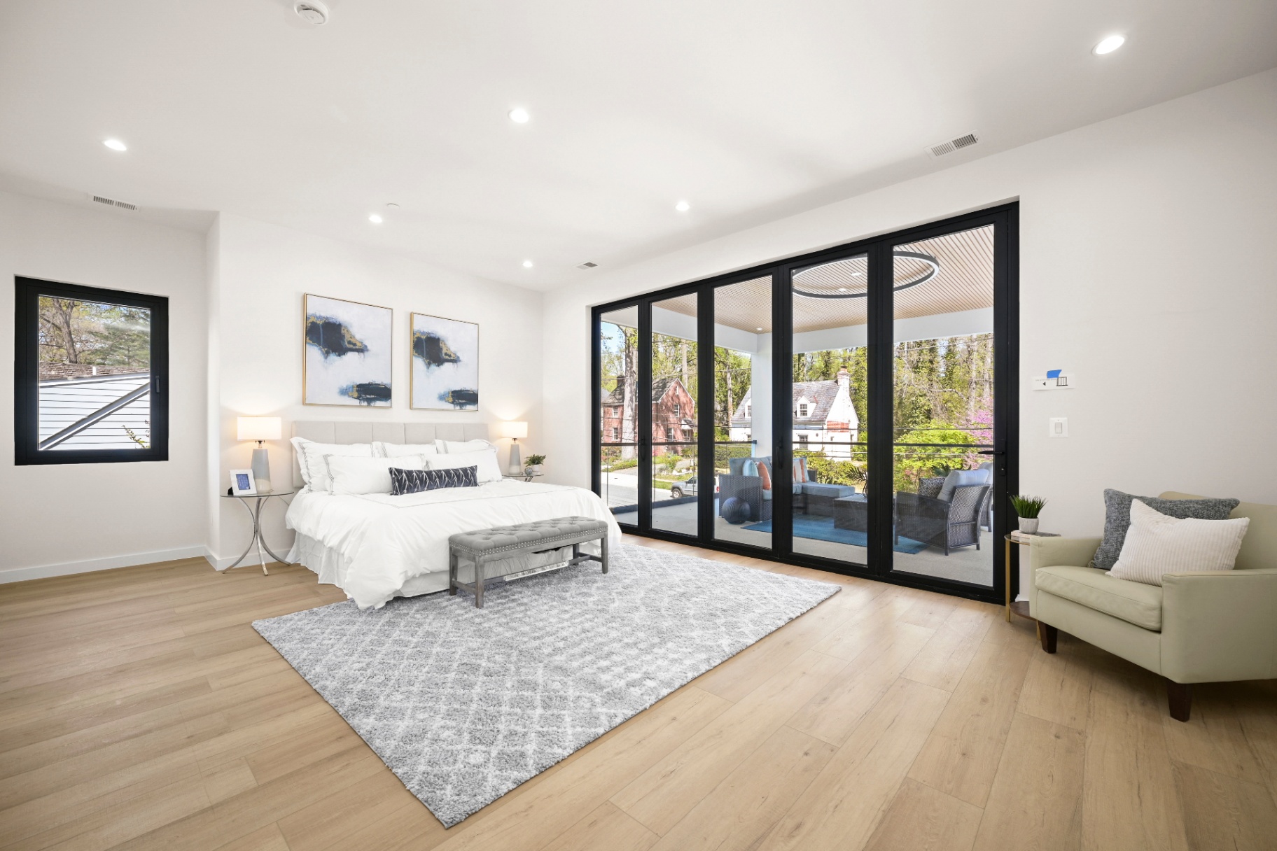 Airy bedroom suite